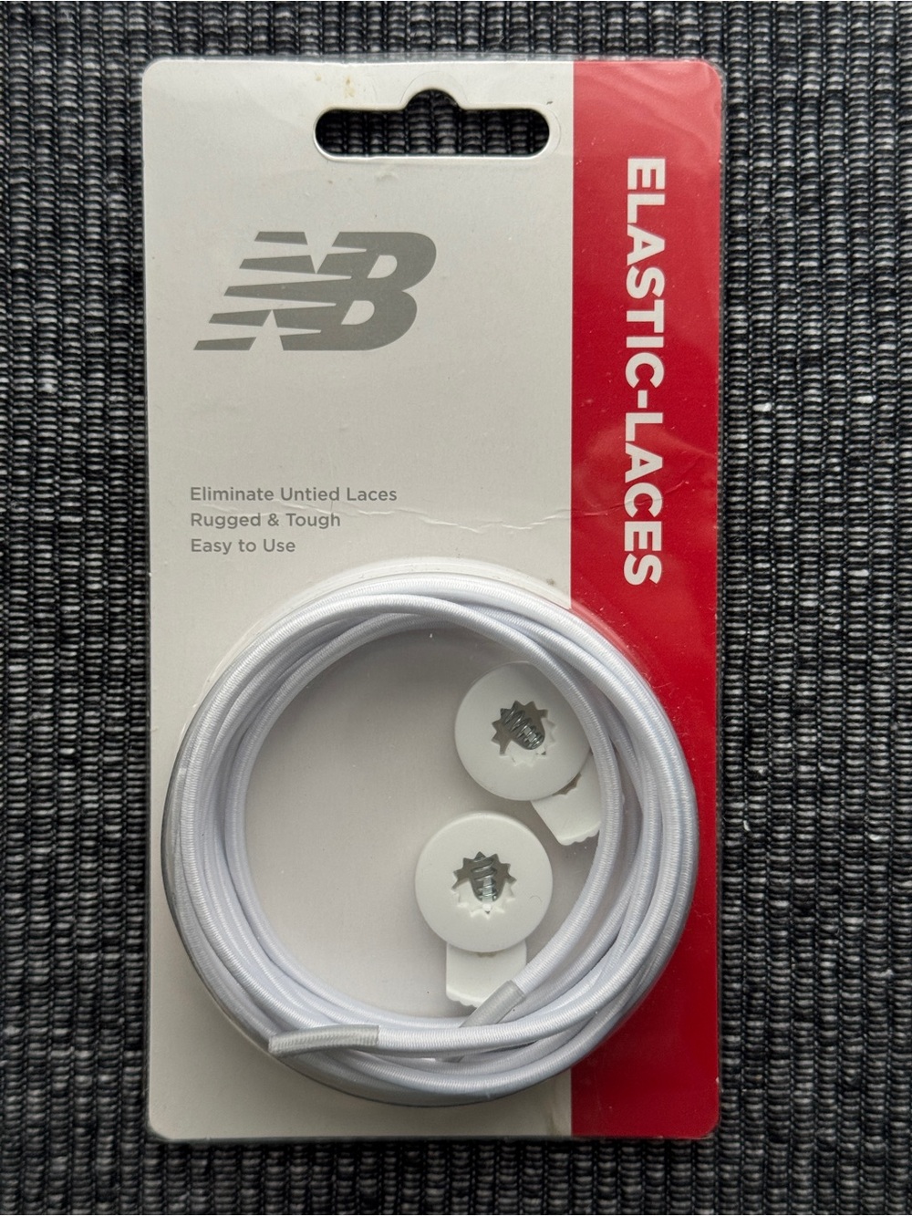 New Balance Elastic-Laces White No-Tie Shoe Laces NIP #2